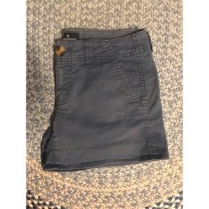 American Eagle Blue Khaki Shortie